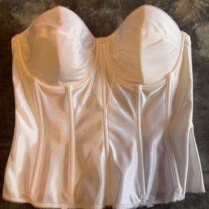 Dominique Intimate Apparel White Simple Corset with Flexible Boning